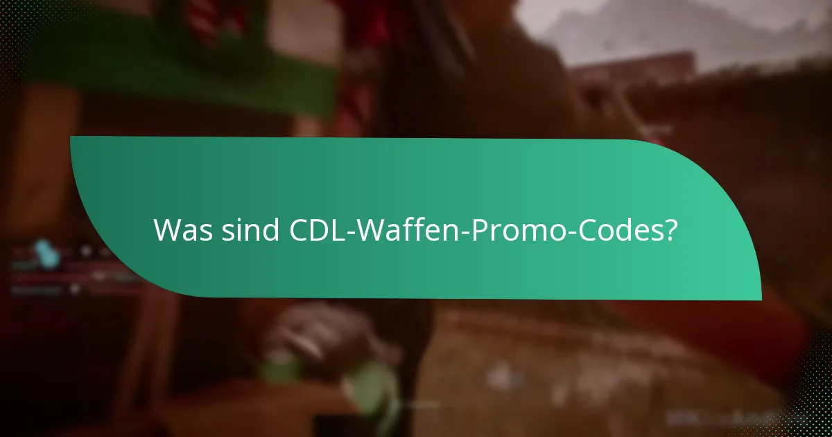 Wie beansprucht man CDL-Waffen-Promo-Codes?